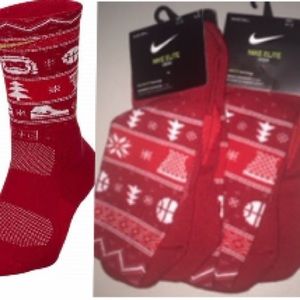 2 PAIRS Nike Elite Basketball Christmas ๐Socks XL